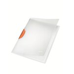 Chemise color clip incolore clip orange - lot de 6 - leitz