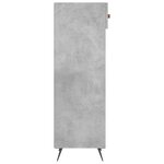 vidaXL Armoire à chaussures gris béton 30x35x105 cm bois d'ingénierie