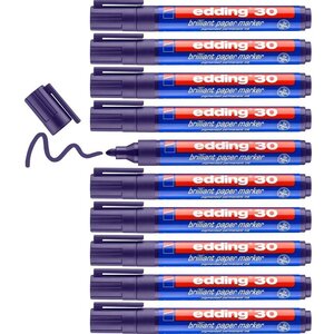 Marqueur papier encre brillante 30 violet 1 5-3 mm x 10 EDDING