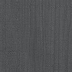vidaXL Cadre de lit Gris Bois de pin massif 160x200 cm