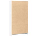 vidaXL Bibliothèque blanc 80x24x143 cm bois d'ingénierie