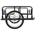 vidaXL Remorque de vélo 130x73x48 5 cm acier noir