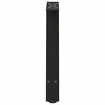 vidaXL Pieds de table basse en forme de A  2 pièces  noir  50 x (42-43) cm  acier