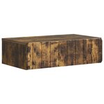 vidaXL Table d'appoint murale Chêne fumé 59 x 34 5 x 17 cm