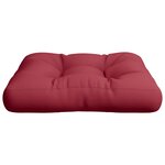 vidaXL Coussin de palette rouge bordeaux tissu