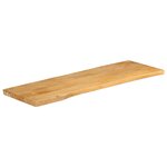 vidaXL Dessus de table 110x40x3 8 cm bord vivant bois massif manguier