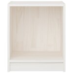 vidaXL Tables de chevet 2 Pièces Blanc 35 5x33 5x41 5 cm Pin massif