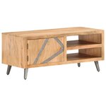 vidaXL Table basse 90x45x40 cm Bois d'acacia massif