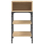 vidaXL Tables de chevet 2 Pièces chêne sonoma 35x34 5x70 cm