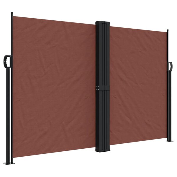 vidaXL Auvent latéral rétractable marron 160x1000 cm