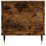 vidaXL Table basse Chêne fumé 60x44 5x45 cm Bois d'ingénierie