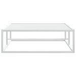 vidaXL Cadre de lit sans matelas blanc 100x200 cm métal