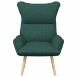 vidaXL Fauteuil relaxant Vert foncé 69 x 74 x 93 cm tissu