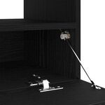 vidaXL Meuble TV Noir 100 x 35 x 40 cm Bois d'ingénierie