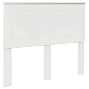 vidaXL Tête de lit Blanc brillant 135 cm Bois d'ingénierie