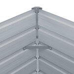 vidaXL Jardinière 160 x 80 x 45 cm Acier galvanisé Anthracite