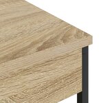 vidaXL Table de nuit avec station de chargement Chêne sonoma