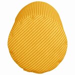 vidaXL Coussins d'accent 2 Pièces Jaune clair Ø 15 x 40 cm