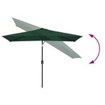 vidaXL Parasol 200 x 300 cm Vert Rectangulaire