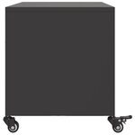vidaXL Meuble TV noir 68x39x43 5 cm acier laminé à froid