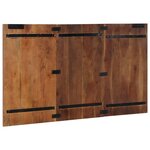 vidaXL Tête de lit multicolore 140 cm bois massif récupération