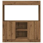 vidaXL Buffet haut chêne artisanal 92x33x100 cm bois d'ingénierie