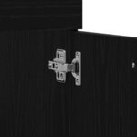 vidaXL Ensemble de mobilier de salle de bain 3 Pièces Chêne noir