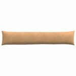 vidaXL Coussins de canapé 2 Pièces Marron 200 x 40 cm