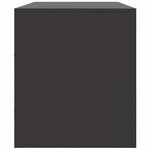 vidaXL Meuble TV noir 99x39x44 cm acier