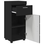vidaXL Cabinet de salle de bain TULUM Noir 37 x 31.5 x 82 cm