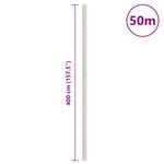 vidaXL Membrane anti-mauvaises herbes blanc 4x50 m PP
