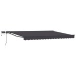 vidaXL Cadre de store manuel avec LEDs Anthracite 4 × 3 5 m