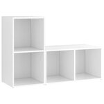 vidaXL Meubles TV 2 Pièces Blanc 72x35x36 5 cm Bois d'ingénierie