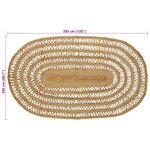 vidaXL Tapis de surface Naturel 205 x 305 cm Jute