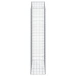 vidaXL Panier de gabions arqué 150x50x220/240 cm Fer galvanisé
