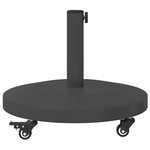 vidaXL Base de parasol extérieur Gris foncé 48 x 48 x 32 cm
