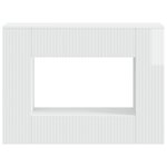 vidaXL Table console Blanc Brillant 101 x 29 x 74 cm Bois d’ingénierie