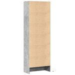 vidaXL Buffet haut avec LED gris béton 69x32 5x200cm bois d’ingénierie