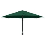 vidaXL Parasol de Jardin Mural avec LEDs Vert 248 cm