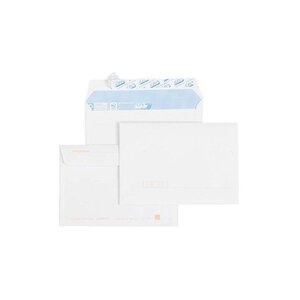 Gpv enveloppes précasées, dl, 110 x 220 mm, blanc lot de 25