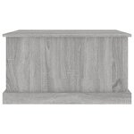 vidaXL Boîte de rangement sonoma gris 70x40x38 cm bois d'ingénierie