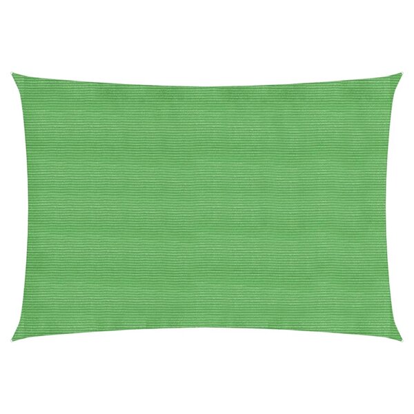 vidaXL Voile d'ombrage 160 g/m² rectangulaire vert clair 2x3 5 m PEHD