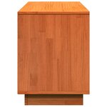 vidaXL Armoire à chaussures cire marron 110x34x45 cm bois pin massif