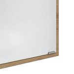 vidaXL Miroir de Salle de Bain Chêne Artisan Bois d'ingénierie  Verre