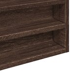 vidaXL Armoire à vitrine chêne marron 100x8 5x58 cm bois d'ingénierie