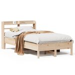 vidaXL Cadre de lit sans matelas 120x190 cm bois de pin massif