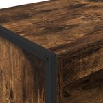 vidaXL Armoires Hautes 2 Pièces Chêne Fumé 60 x 36 x 300 cm