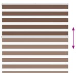 vidaXL Store zèbre marron 145x100cm largeur du tissu 140 9cm polyester