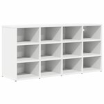 vidaXL Cabinet à chaussures Blanc 103 x 30 x 51 cm Bois d'ingénierie