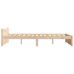 vidaXL Cadre de lit sans matelas bois massif 120x190 cm
